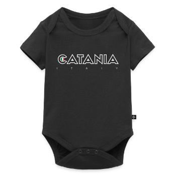 T-shirt Catane Italie Crest - Body à manches courtes Premium Bébé - noir - Devant