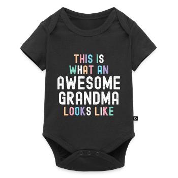 This Is What An Awesome Grandma Looks Like - - Baby Premium short-sleeve bodysuit - black - Front