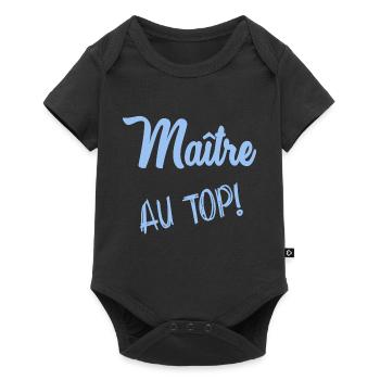 MAÎTRE. MAITRE - Body à manches courtes Premium Bébé - noir - Devant