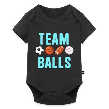 Team Balls Funny Team Boy Gender Reveal - Baby Premium short-sleeve bodysuit - black - Front