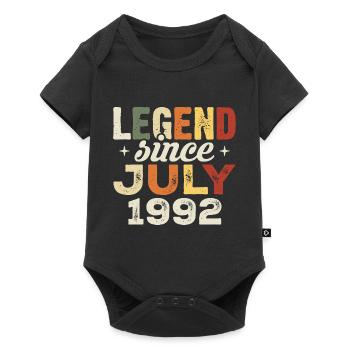 Juli 1992 Geburtstagsgeschenk Juli 1992 Geburtstag - Baby Premium Kurzarmbody - Schwarz - Vorne