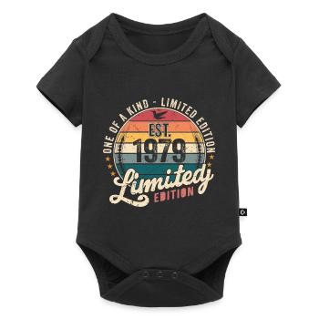 Cadeau d’anniversaire 1979 Millésime 1979 Rétro 1979 - Body à manches courtes Premium Bébé - noir - Devant