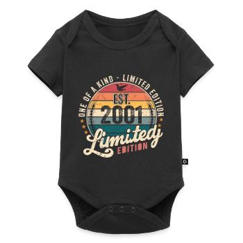 Birthday Gift 2001 Vintage 2001 Retro 2001 - Baby Premium short-sleeve bodysuit - black - Front