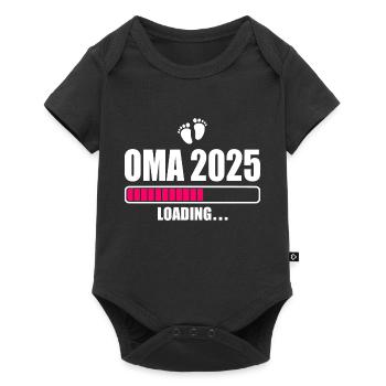 Oma 2025 - Baby Premium Kurzarmbody - Schwarz - Vorne