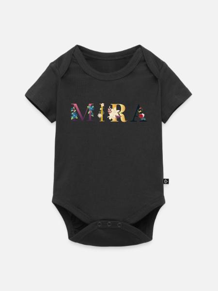 Mira - Baby Premium short-sleeve bodysuit - black