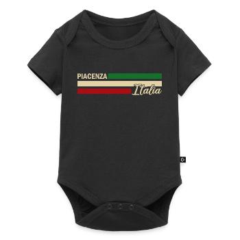 Italia - Piacenza - Italien - Italy - Body à manches courtes Premium Bébé - noir - Devant
