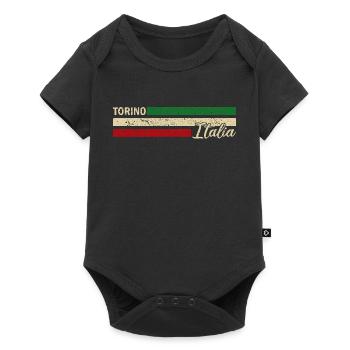 Italie - Turin - Turin - Italien - Italie - Body à manches courtes Premium Bébé - noir - Devant