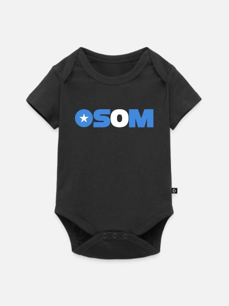 Somalia - Baby Premium Kurzarmbody - Schwarz