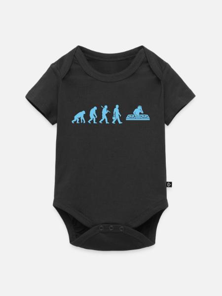 Evolution DJ Groove - Baby Premium Kurzarmbody - Schwarz
