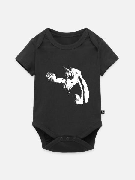 arabisches Pferd - Baby Premium Kurzarmbody - Schwarz