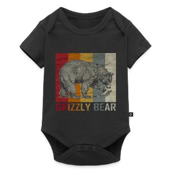 Ours Animal Grizzly Wilderness Don - Body à manches courtes Premium Bébé - noir - Devant