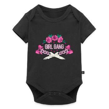 Girl Gang Hen Party JGA Gift - Baby Premium short-sleeve bodysuit - black - Front
