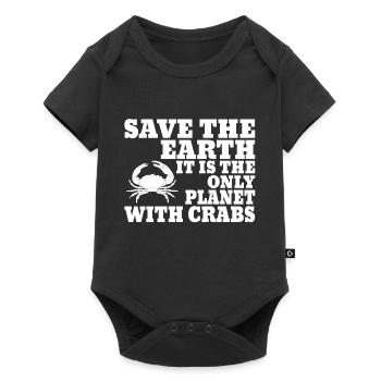 Crab cancer shellfish sea animal gift idea - Baby Premium short-sleeve bodysuit - black - Front
