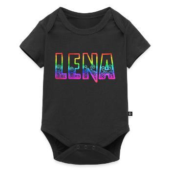 lena rs rainbow - Baby Premium short-sleeve bodysuit - black - Front