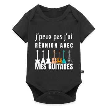 Cadeau Guitare - Body à manches courtes Premium Bébé - noir - Devant