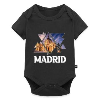 Madrid Espagne Ville Skyline Accueil Amour Vacances - Body à manches courtes Premium Bébé - noir - Devant