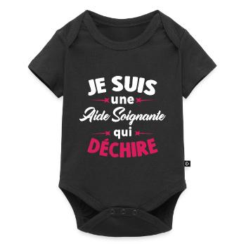 Je Suis Une Aide Soignante Qui Déchire - Body à manches courtes Premium Bébé - noir - Devant