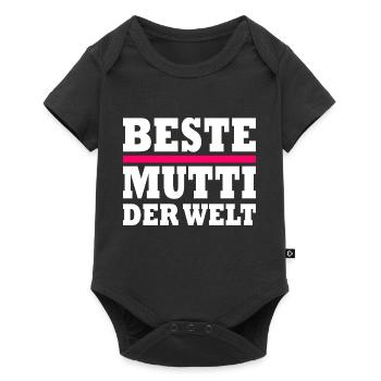Beste mutti der welt - Baby Premium Kurzarmbody - Schwarz - Vorne
