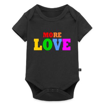 More love - Baby Premium short-sleeve bodysuit - black - Front