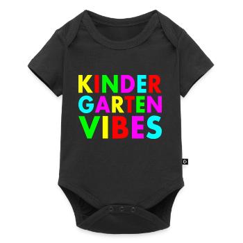 kindergarten vibes - Body à manches courtes Premium Bébé - noir - Devant