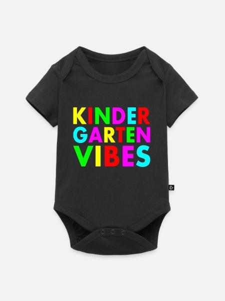 kindergarten vibes - Baby Premium Kurzarmbody - Schwarz