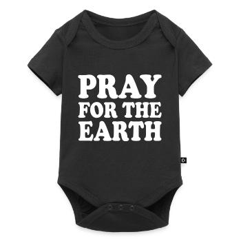Pray for the earth - Body à manches courtes Premium Bébé - noir - Devant
