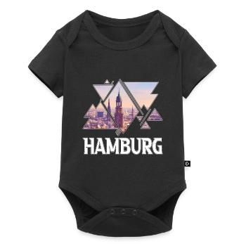 Hambourg Allemagne city skyline home love - Body à manches courtes Premium Bébé - noir - Devant