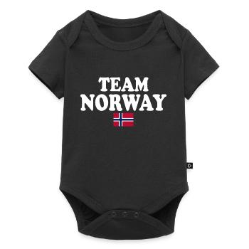 Team norway - Baby Premium short-sleeve bodysuit - black - Front