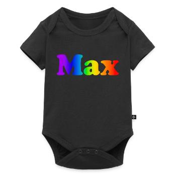 Max - Baby Premium Kurzarmbody - Schwarz - Vorne