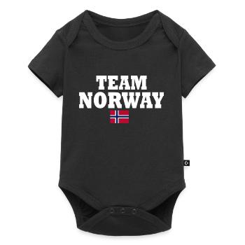 Team norway - Baby Premium short-sleeve bodysuit - black - Front