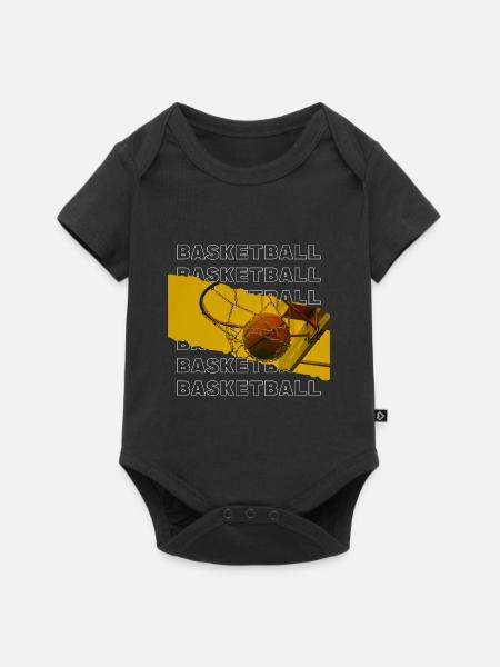 Basketteur Basketteur Basketteur Dunking Sport Player - Body à manches courtes Premium Bébé - noir