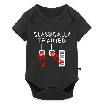 Manual gear shift Stick shift - Baby Premium short-sleeve bodysuit - black - Front