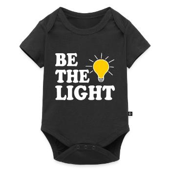 Be the light - Baby Premium short-sleeve bodysuit - black - Front