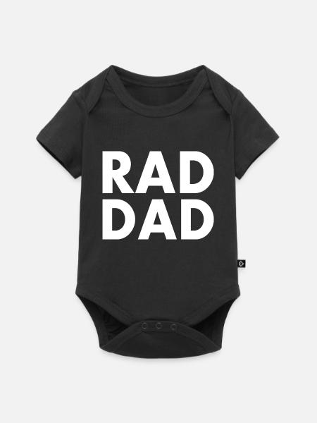 Rad dad - Baby Premium Kurzarmbody - Schwarz