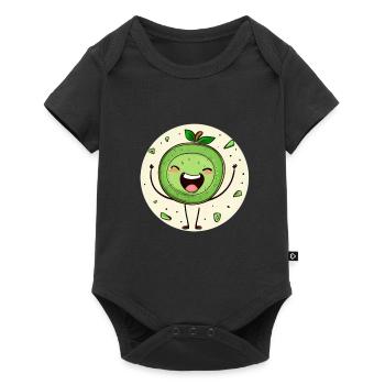 Kiwi joyeux - Body à manches courtes Premium Bébé - noir - Devant