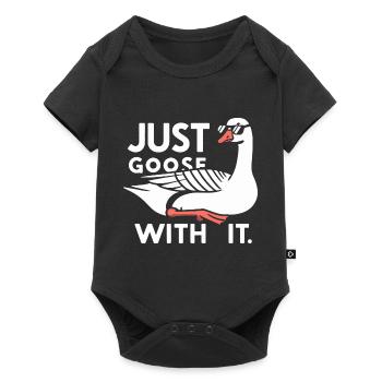Chill Goose - Baby Premium short-sleeve bodysuit - black - Front