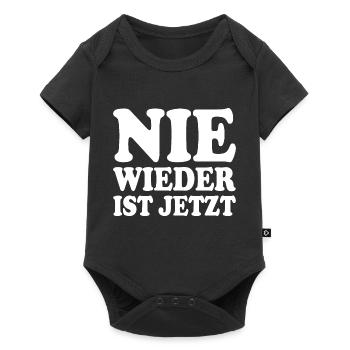 Nie wieder ist jetzt - Baby Premium Kurzarmbody - Schwarz - Vorne