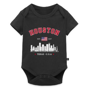 Houston Texas Est 1837 - Baby Premium short-sleeve bodysuit - black - Front