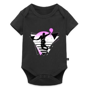 Basketball Basketball Player Fan Neon Colorful - Baby Premium short-sleeve bodysuit - black - Front