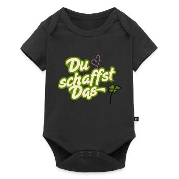 Du schaffst das - Baby Premium Kurzarmbody - Schwarz - Vorne