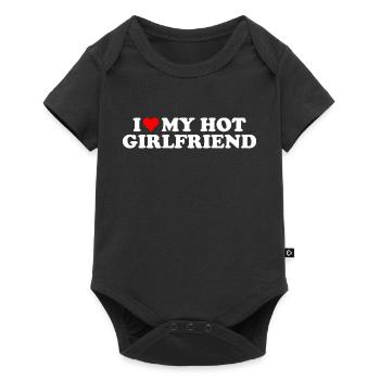 I Love My Hot Girlfriend Statement - Baby Premium short-sleeve bodysuit - black - Front