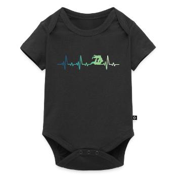 Jiu Jitsu battement de coeur Jiu-jitsu - Body à manches courtes Premium Bébé - noir - Devant