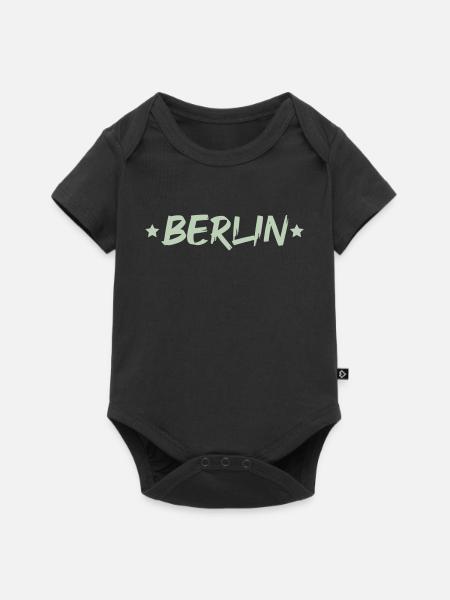 berlin_star - Baby Premium Kurzarmbody - Schwarz