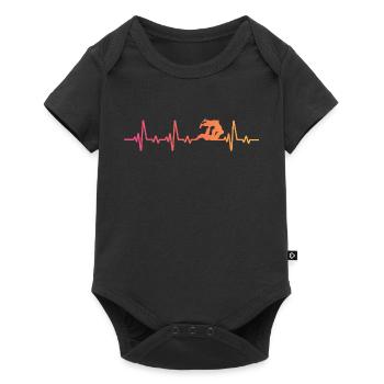 Jiu Jitsu Sonnenuntergang Herzschlag Jiu-jitsu - Baby Premium Kurzarmbody - Schwarz - Vorne