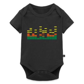 music - Baby Premium Kurzarmbody - Schwarz - Vorne