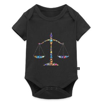 rechtsanwalt anwalt lawyer judge richter law justi - Baby Premium Kurzarmbody - Schwarz - Vorne