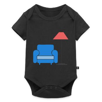 sofa couch chair table chair table lamp lamp lamp benc - Baby Premium short-sleeve bodysuit - black - Front