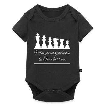 Chess - Always look for a better move - Baby Premium short-sleeve bodysuit - black - Front