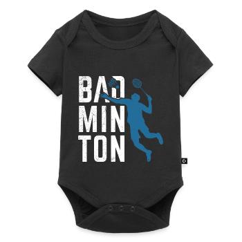 Badminton sport - Baby Premium short-sleeve bodysuit - black - Front