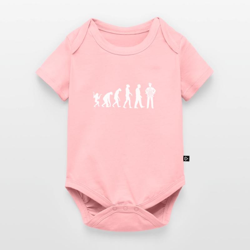 Evolution Monkey Stone Age Captain Ocean Gift Baby Premium short-sleeve bodysuit